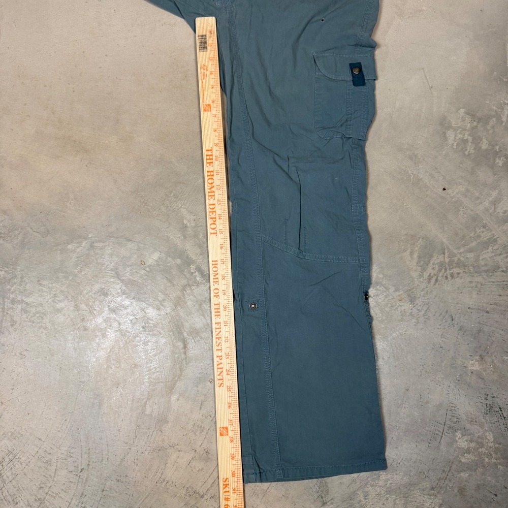 Kuhl Womens 12 Reg Cargo Pants Blue Gray Hiking Outdoor Utility Gorpcore - Picture 8 of 8